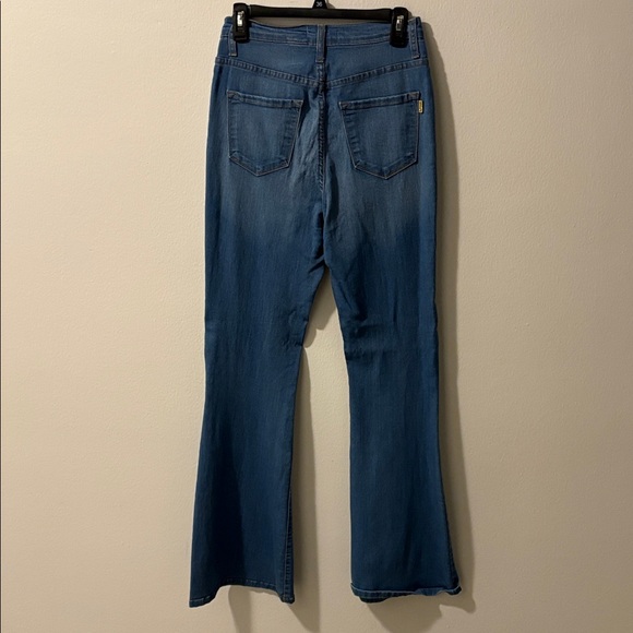 Stylish Blue Flare Women's Jeans - Picture 2 of 2